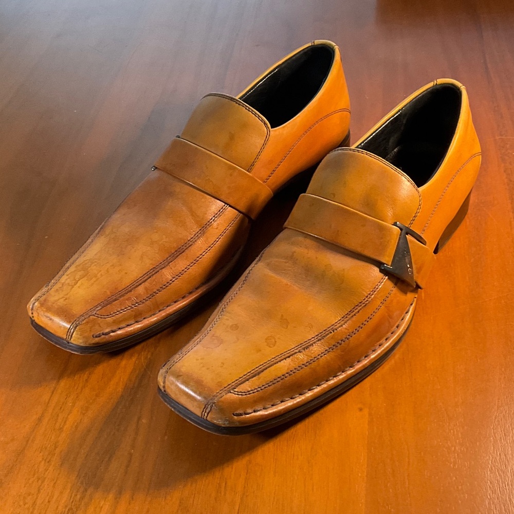 Kenneth Cole New York Brown Leather Loafers